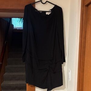Nicole Miller Artelier Black Long Sleeve Dress